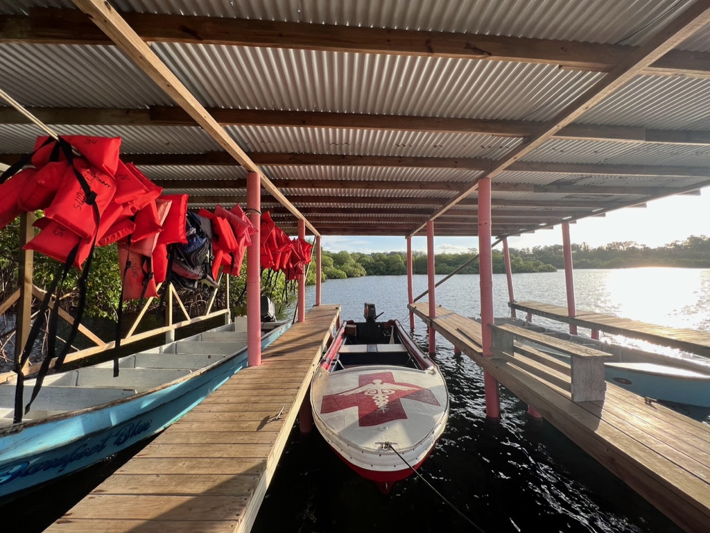 Medical aid dock in Central America
